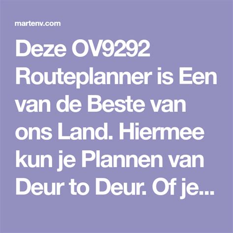 ov planner van deur tot.